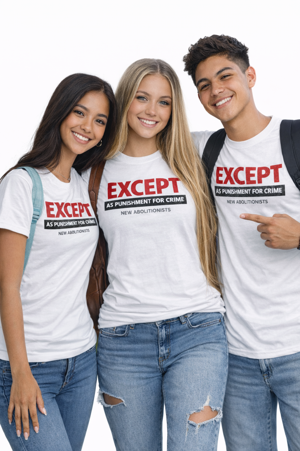 Except as Punishment for Crime – New Abolitionists Shirt